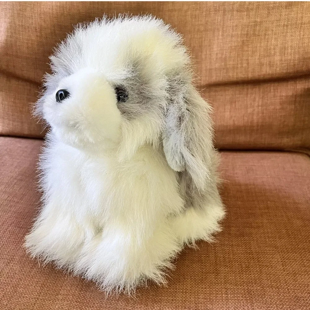 Old English Sheepdog Plush Stuffed Animal TB Trading Gray White Fluffy Furry Dog